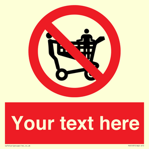 Custom No Climbing on Trolley Sign